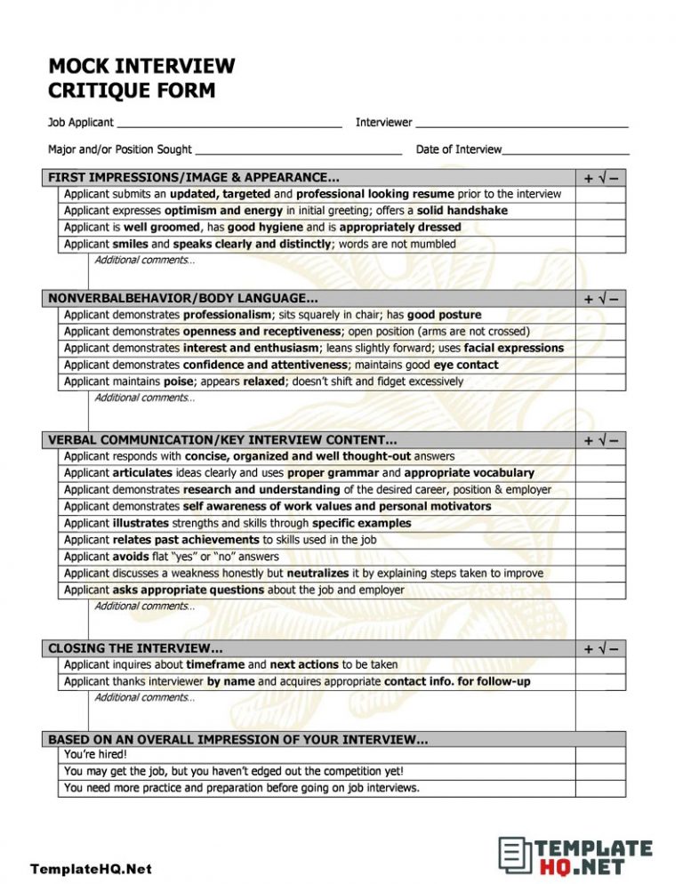 Tips For An Amazing Interview Assessment Form Template Hq Hot Sex Picture