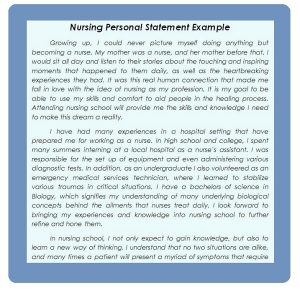 how to conclude a nursing personal statement