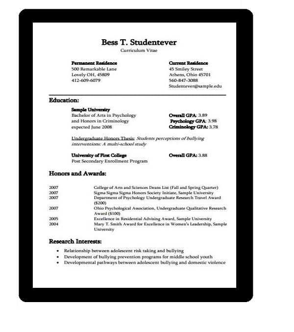 15 Best Curriculum Vitae Templates To Grab People Attentions Instantly